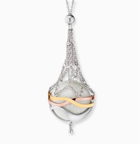Engelsrufer Collana Donna Argento 925: Eleganza A Strati Rosa E Oro